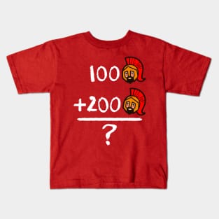 Funny Math 300 Spartans Gift For Math Nerds Kids T-Shirt